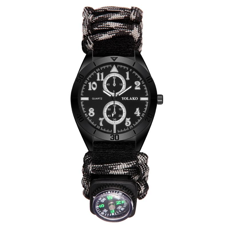 Трендовые Модные Личностные Кварцевые Часы На Открытом Воздухе Многофункциональные Спортивные Мужские Часы Мужские Часы Камуфляжный Ремешок