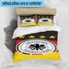 3pcs Germany Football Emblem Printed Bedding Set Duvet Cover Closure Includes 1 Duvet Cover & 2 Pillowcases Bedding Sets Home Decor Gifts