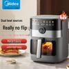 Midea Умная аэрофритюрница 6,5 л с паром и прозрачным окошком, вилка CN (адаптер в комплекте)