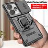 Магнитный чехол-подставка для Realme 15 Pro Чехол-броня со шторкой для камеры Защитная ударопрочная задняя крышка для Realme 15 5G Capa