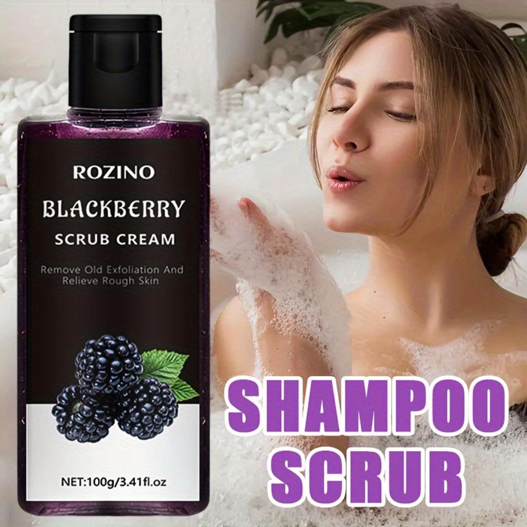 Отшелушивающий скраб для тела и рук с экстрактом ежевики для гладкой и нежной кожи