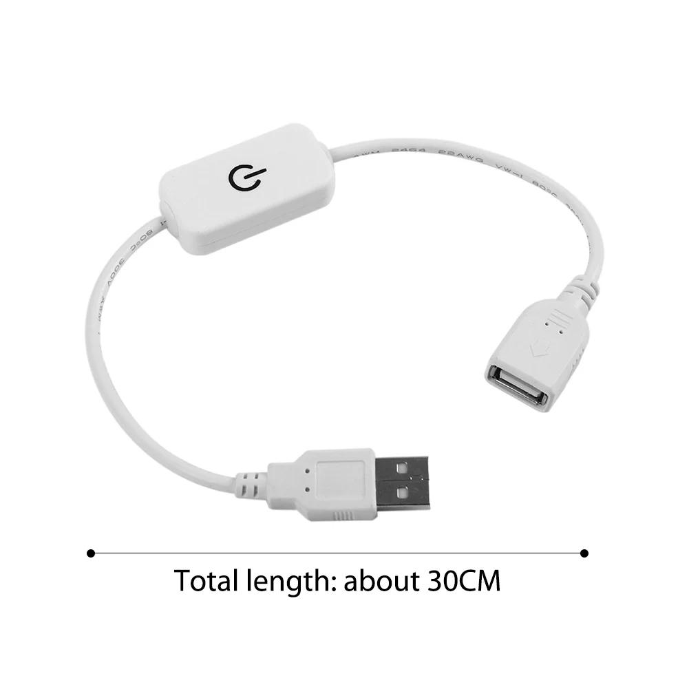 DC5V USB-регулируемая ручка с ручным управлением светодиодным диммером, сенсорный переключатель для светодиодной ленты, 1-канальный контроллер регулировки яркости