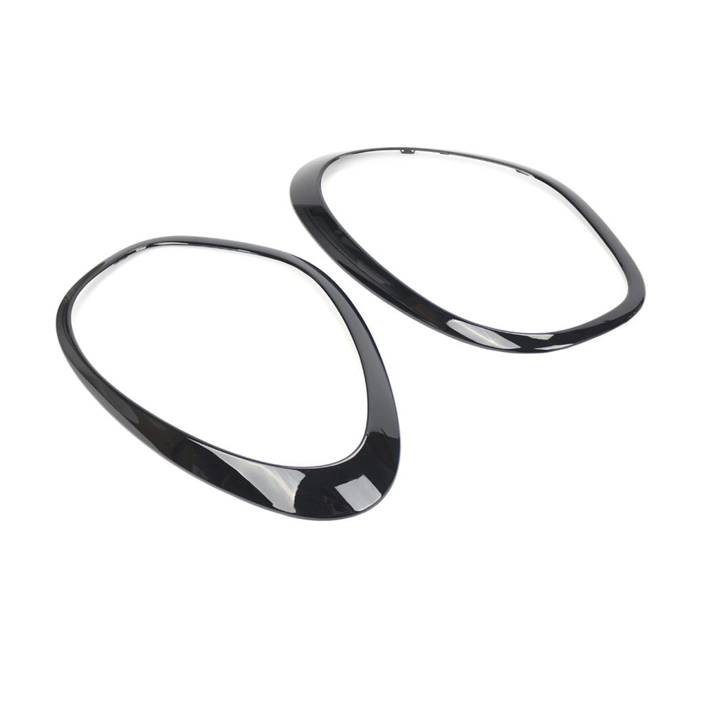 2x Car Lamp Ring Cover Case Replacement Headlight Frame Cover Housing Decoration Stickers for R60-Countryman John-Cooper