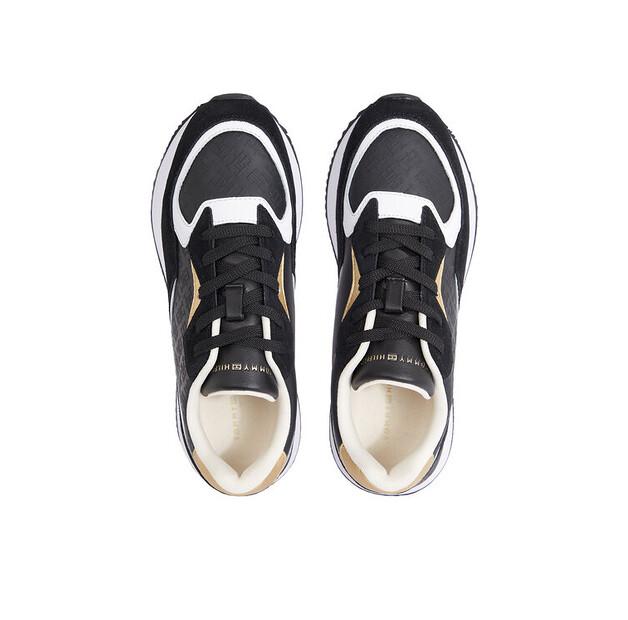Кроссовки Tommy Hilfiger Lux Monogram Runner FW0FW07816 черный