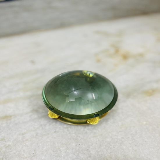 Латунный стол для морской навигации, увеличительное стекло, декор пресс-папье, 10,16 см