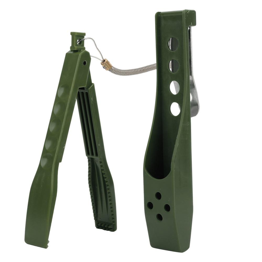 Anti-Skid Handle Fish Lip Gripper with Sleeve Fishing Pliers Fish Gripper Long Distance Fishing