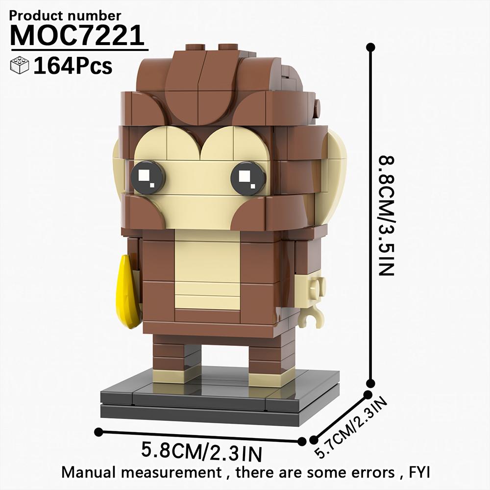 MOOXI Серия Животные MOC Кирпич Панда Тигр Кот Кирпичноголовый Ser Модель Взрослые Строительный блок Детские Образовательные Игрушки Для Детей Подарок