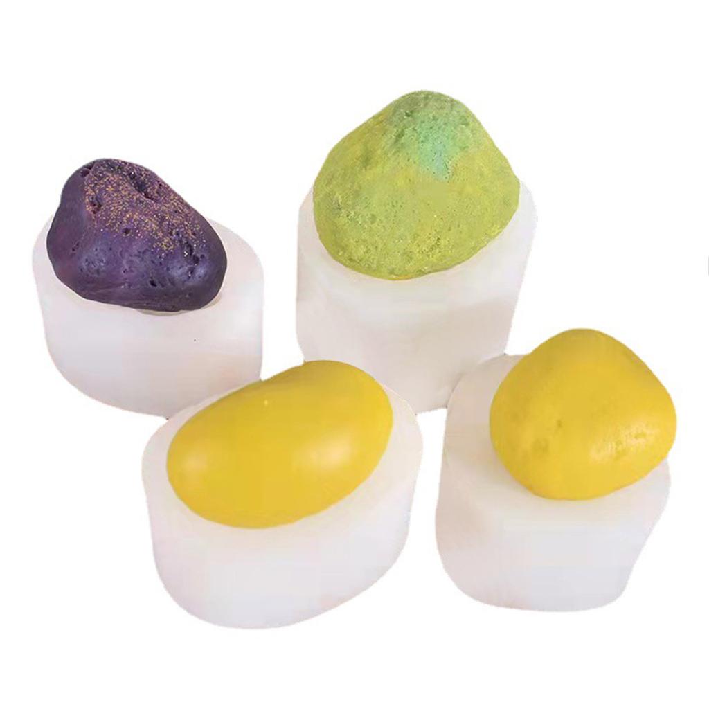 Irregular Candle Making Silicone Mold Unique Stone Shape Mold for DIY Handmade Scented Candle Soaps Clay Plaster Mould