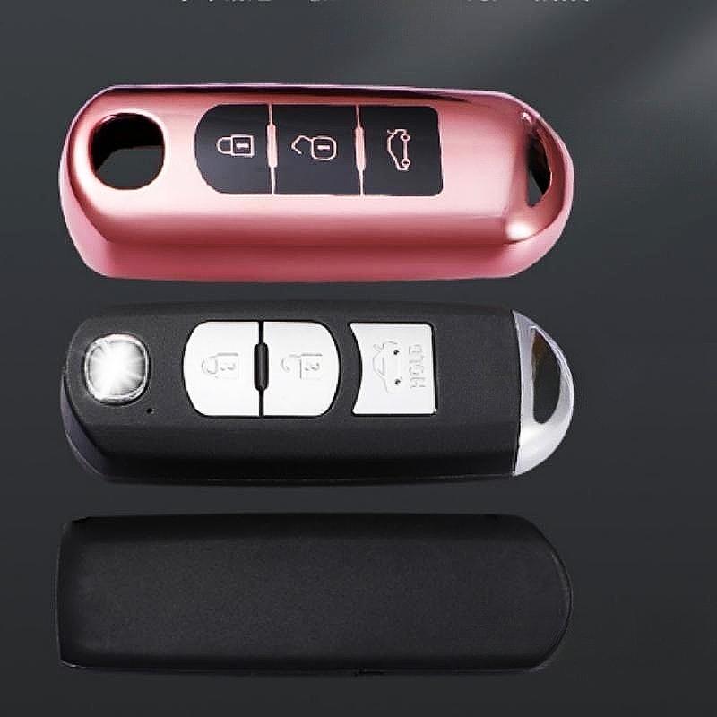 Чехол для дистанционного ключа из ТПУ для автомобиля, брелок для Mazda 2 3 5 6 BL BM GJ Atenza Axela Demio CX-3 CX3 CX-5 CX5 CX7 CX-9 CX8 без ключа