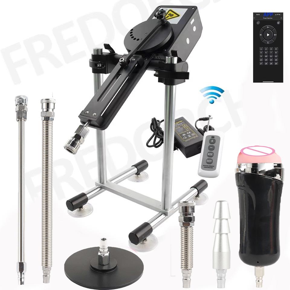 Автоматическая секс-машина Толкающая машина с дилдосами Пульт/APP Управление для пары 70 Вт Мощная машина любви Специальная функция