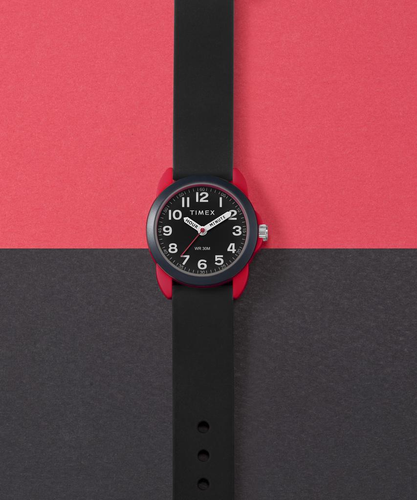 Кварцевые 30M Водонепроницаемые Акриловые Черные Унисекс [TIMEX] Детские Часы, Устойчивые, Циферблат, TW2W91900, [Оригинальные]