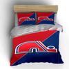Red and Blue Geometric Sports Design Print Bedding Set Duvet Cover Pillowcases (1* Duvet Cover 2* Pillowcases Do Not Include Comforter)