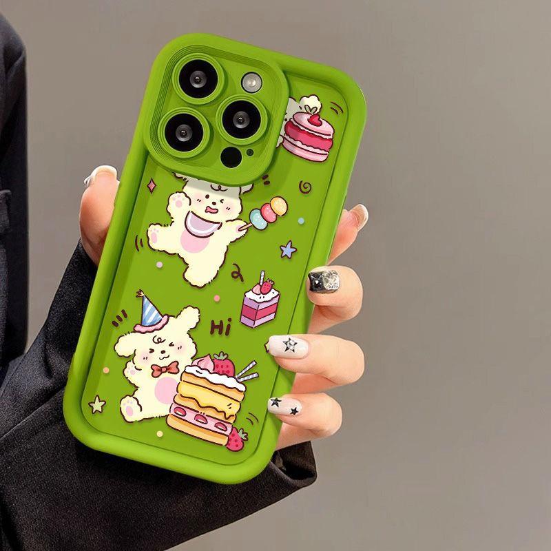 Чехол для телефона Cake Line Puppy для iPhone17PorMax 14 Apple 13 Матовый 12/15 Полностью закрывающий