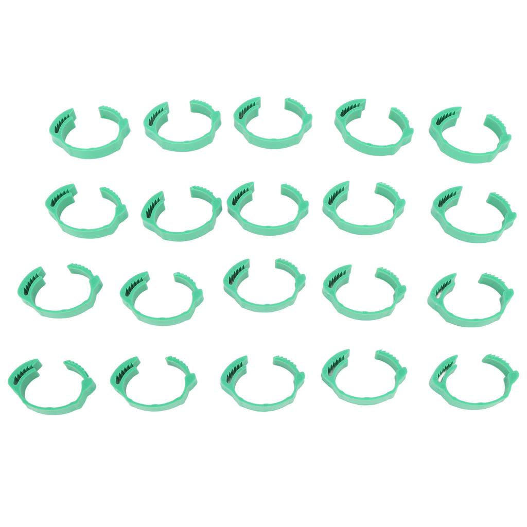 100 шт. Идентификационные ножные браслеты для кур, регулируемые, сделай сам, клипсы, браслеты для уток, для гусей, голубей, зеленые