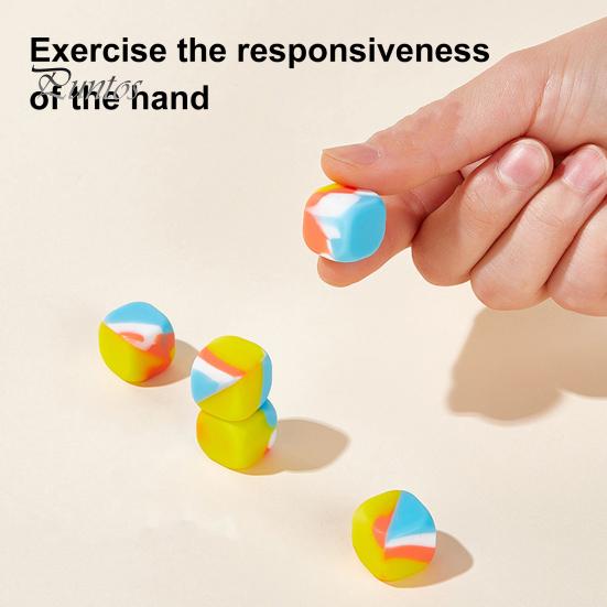 10 шт. ностальгическая игра по ловле камней с тканевой сумкой для развития координации движений рук и глаз, цветные традиционные игральные кости, игрушка для захвата кубиков