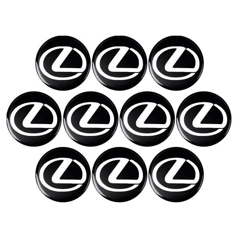 5/10/20Pcs Car 3D Aluminium Emblem Key Shell Remote Fob Stickers For Lexus IS IS250 IS250C IS300 IS300C IS350 IS350C F SPORT RX