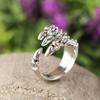 Adjustable Open Vintage Dragon Claw Eagle Titanium Steel Ring Stainless Steel