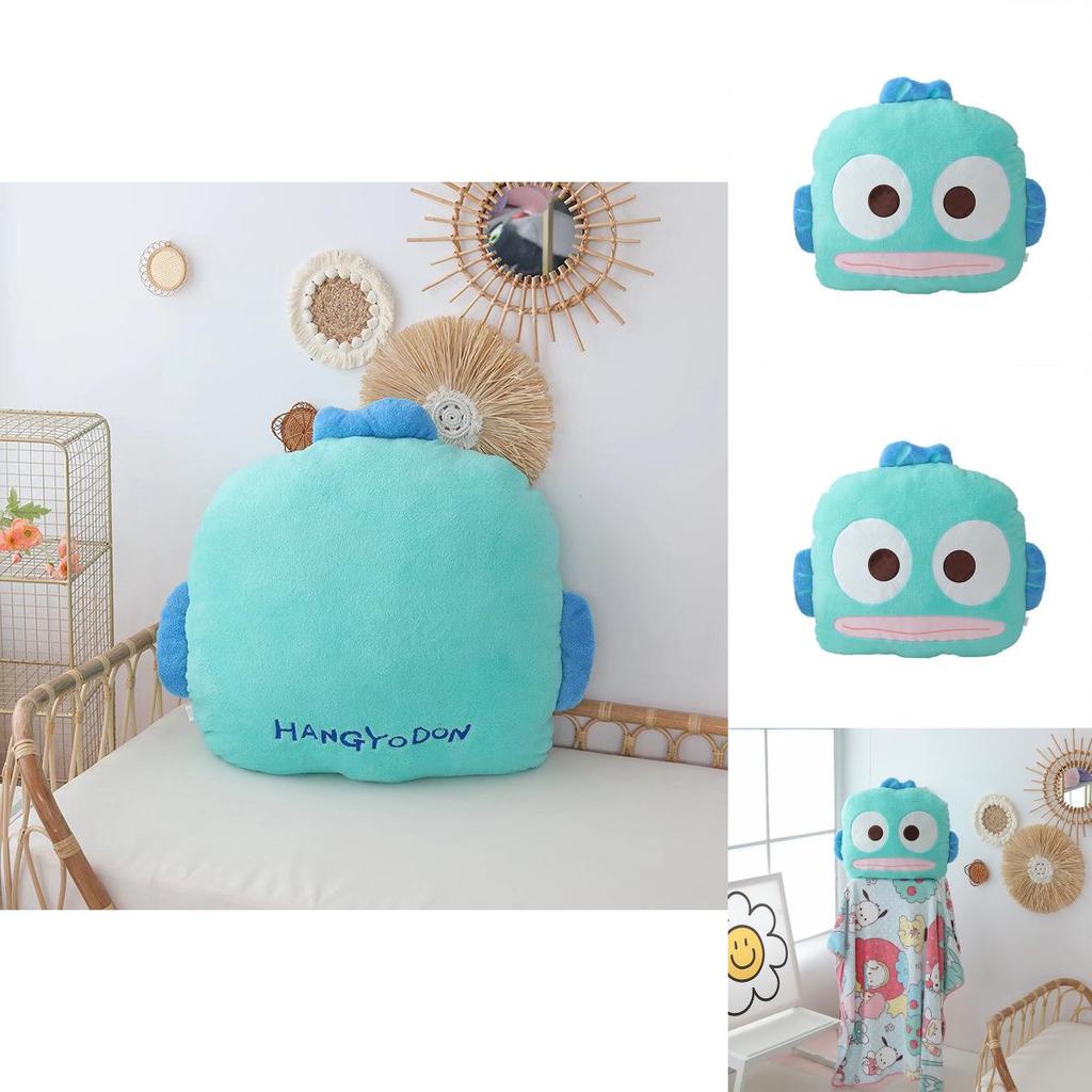 Плюшевая подушка Sanrio Hangyodon с вышивкой для гостиной и спальни