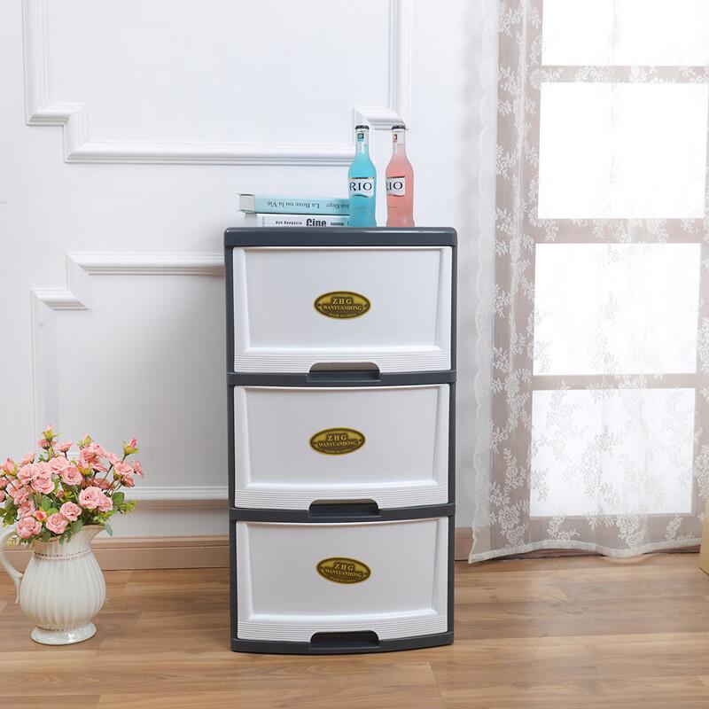 WEZHO Plastic Drawer Storage Cabinet