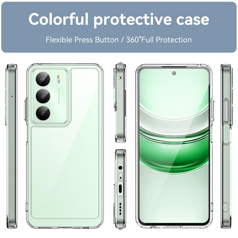 Transparent Phone Case For Realme C73 Case Anti-knock Silicone Colorful Clear Back Cover For Realme C73 Case For Realme C73 C71