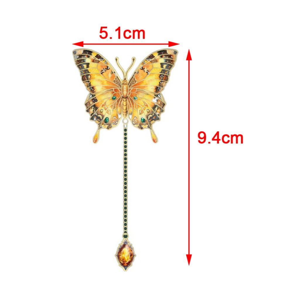 Подвеска Металлическая закладка в китайском стиле Зажим для страниц книги Ретро Закладка-бабочка Учитель