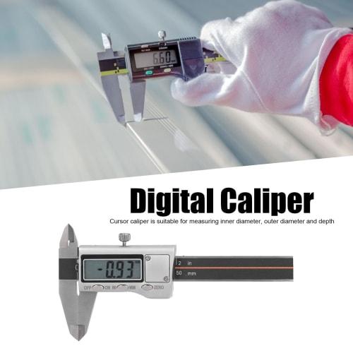 Digital Caliper, 0-50mm Mini Digital Caliper for Industrial and DIY Measurement