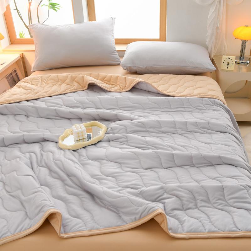 Весенне-летнее тонкое одеяло 150X200 см/180X200 см Мягкое легкое одеяло Студенческое общежитие Прохладное кондиционерное одеяло Стираемое