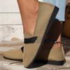 2023 Autumn Women's Plus Size Round Toe Flat Loafers Casual Moccasins