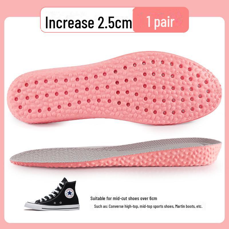 Stealth Comfort Insoles: Invisible Height Boost, Shock Absorption, Sweat Deodorizing for Men’s and Women’s Sports & Martin Boots AJ1