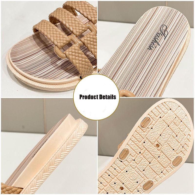 Тапочки, женская летняя одежда, корейская версия, модная универсальная однотонная пляжная обувь для прогулок