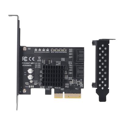 Карта расширения SATA3.0, порт PCI E4, адаптер расширения 6 Гбит/с, чипсет 88SE9230, карта IPFS RAID