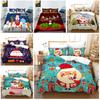 Christmas Themed Home Bedding Set, Bedroom Duvet Cover Bedding Set, EU Full Size Single/double Bed Home Decoration
