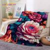 Dream Sun Flowers Nordic Daisy Soft Blankets,Keep Warm Throw Blanket Comfortable Blanket for Picnic Beds Sofa Home Bedroom Gift
