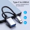 Адаптер USB Type C (папа) на USB 3.0 (мама) 5 Гбит/с Передача данных OTG Кабель-конвертер для смартфонов Компьютеров U-диска