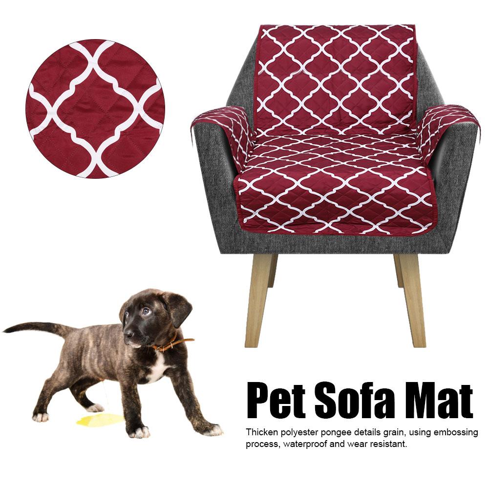 Double Sides Sanding Polyester Pongee Pet Sofa Cushion Waterproof Non slip Car Pets Mat Pad