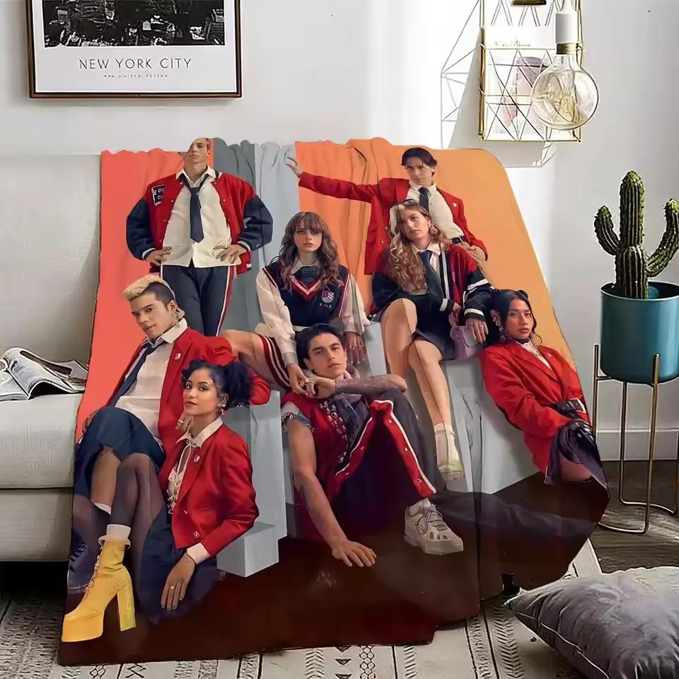 RBD rebelde альбом Плед легкий 240 г Фланелевый мягкий приятный для кожи для летнего охлаждения