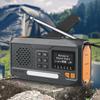 Solar Hand Crank Emergency Radio 2000mAh Rechargeable with Bluetooth DAB FM and Flashlight for Camping and Hiking