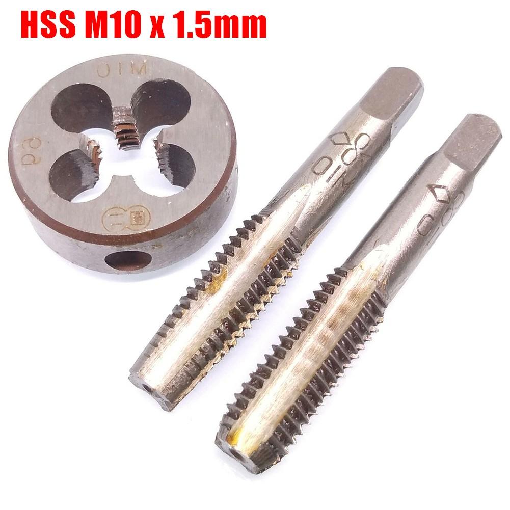 HSS M10 x 1,5 мм конический и пробковый метчик и плашка M10 x 1,5 мм метрическая резьба правая