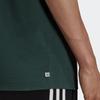 Adidas Футболка с круглым вырезом и сплошным логотипом, мужские топы, минерально-зеленый HK0317