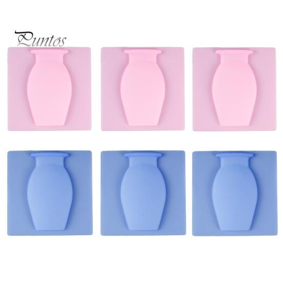 3/6 шт. настенное крепление силиконовая ваза многоразовая самоклеящаяся для домашнего офиса внутреннего холодильника окна настенные подвесные растения ваза для цветов наклейка украшение