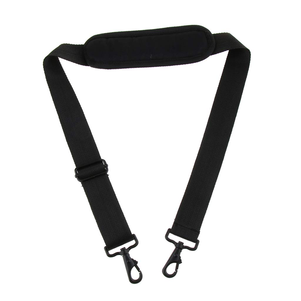 Two adjustable shoulder for instrument straps, black, padded, bags.