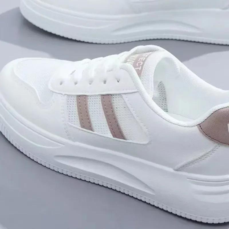 Повседневная обувь Женские кроссовки Износостойкие и дышащие женские белые туфли Женская теннисная спортивная обувь Женский новый стиль