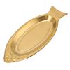 Stainless Steel Fish Shaped Plate Decorative Appetizer Tray Fish Serving Platter  Home Restaurant
