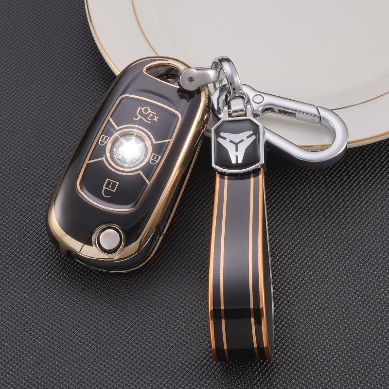 Buick Verano/Excelle Pro Key Cover 2018/2020: Protective Shell with Keychain for Men & Women