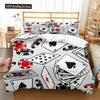 Постельное белье из полиэстера для покера, размер кинг, квин, новинка, групповые соревнования, пододеяльник для детей, мальчиков, девочек