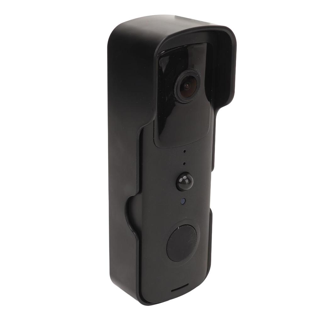 Video Doorbell Black Wireless WiFi Night Vision 2 Way Talk Human Detection 155 Degree Wide Angle
