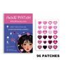 Acne Patch Large Capacity Pimple Patches, Cute Zit Covers,Hydrocolloid Acne Patches With Hyaluronic Sour 96pc