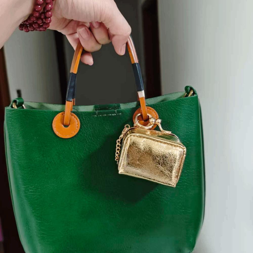Pure Color Earring Necklace Wallet Luxury Mini Coin Purse Leather Jewelry Storage Box  Daily