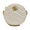 [Pre-Owned] GG Marmont Series Logo Quilted Chain Leather Mini Round Bag - Excellent #MU9VJ7
