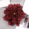 Тканевая Цветочная Головка для Поделок Искусственный Шелк Искусственный Цветок Георгина Головка для Свадебной Вечеринки Украшение для Домашней Шляпы DIY Венок Скрапбукинг